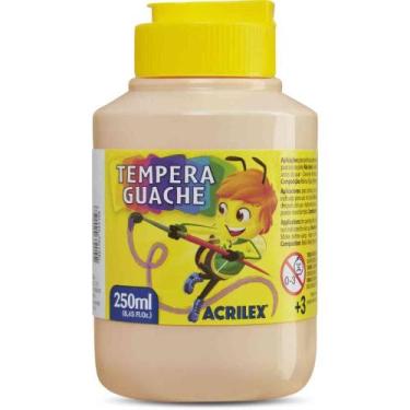 Imagem de Tinta Guache 250ML Amarelo Pêssego - Pacote com 3 Unidades - Acrilex