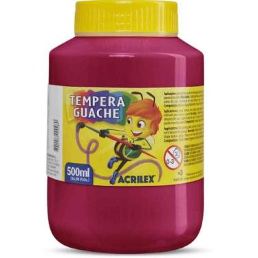 Imagem de Tinta Guache 500ML Magenta - Caixa com 6 Unidades - Acrilex