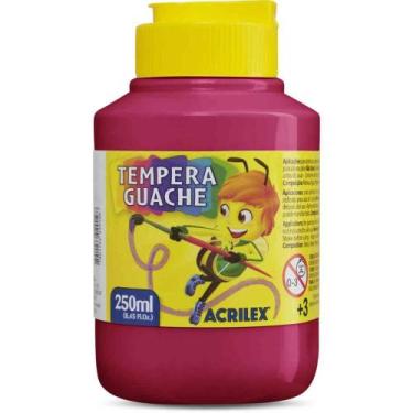 Imagem de Tinta Guache 250ML Magenta Pacote com 03 - Acrilex
