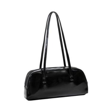 Imagem de Bolsa Pequena De Ombro Único Em Cor Sólida Estilo Francês Para Compras