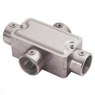 Imagem de Condulete fixo 3/4" tipo "X" - com tampa / sem rosca / sem pintura - T