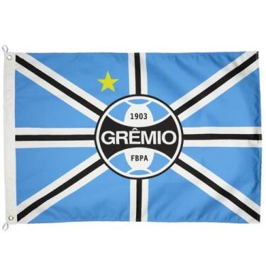 Imagem de Bandeira Oficial do Grêmio 95 x 68 cm - JC Flâmulas