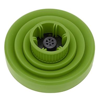 Imagem de Difusor de secador de cabelo, difusor de secador de cabelo dobrável ABS Silicone para salão de beleza para casa(verde)