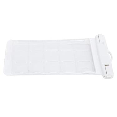 Imagem de Capa de telefone à prova d'água, capa de telefone subaquática de 22,5 x 9,9 cm, bolsa seca subaquática dupla face para fotografia para tirar fotos (branco)