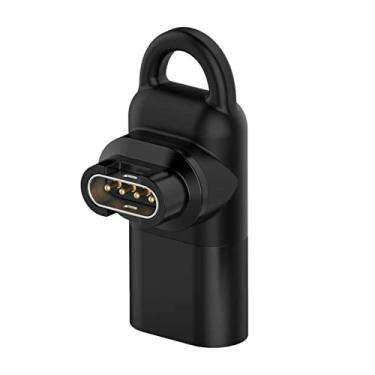 Imagem de Adaptador de carregador de relógio de 90 4 conversor fêmea para carregador para Forerunner 45 45S 245 245M 935 945 645, Preto Tipo C
