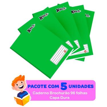 Imagem de Caderno Brochurão Verde Capa Dura 96 Folhas - Máxima