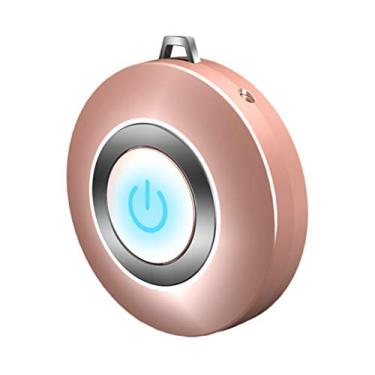 Imagem de Purificador de ar Wearable Colar Mini Portátil USB Purificador de ar negativo Purificador de ar de baixo ruído, Rosa
