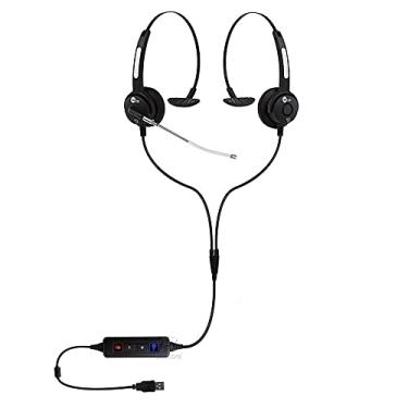 Imagem de Headset USB HTU-310 KIT De Monitoramento Call Center Help Desk Top Use