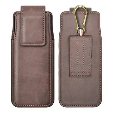 Imagem de Para Samsung Galaxy Z Fold 3 2 1 5G Bolsa Cinto Holster Flip Case Para Samsung Galaxy Z Fold3 5g Bolsa De Cintura Telefone De Couro, Marrom, Para Galaxy Z Fold 2 5G