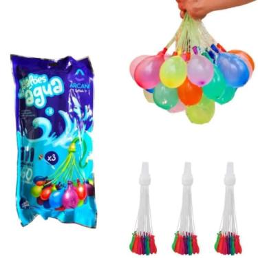 Imagem de 111 Unidades Bexigas De Água Em 60s Brincadeira De Verão Guerra de Balões Praia Diversão Amigos