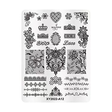 Imagem de Modelo De Transferência De Impressão De Estampagem De Unhas Art Ferramenta De Carimbo De Carimbo De Unha Padrão Para Manicure Home Home Halloween Natal