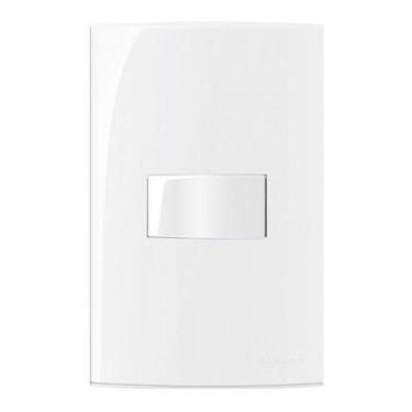 Imagem de Interruptor 1 Tecla Simples Branca