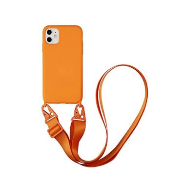 Imagem de Capa de telefone com cordão de silicone para iPhone 12 13 11 Pro Max 7 8 Plus X XR XS Max Ultra Capa com alça de pescoço cordão de colar transversal