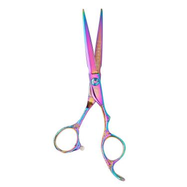 Imagem de Tesoura Profissional Umi Fio Navalha 702-55 Colorida