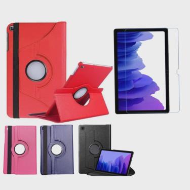 Imagem de Capa Case Giratória Inclinável 360 Exclusivo para Tablet Samsung Galaxy T500 T505 A7 + Película de Vidro 10.4 Polegadas