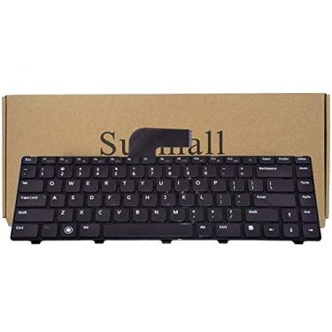Imagem de Substituição de teclado SUNMALL com moldura compatível com Dell Inspiron 14R N4110 N4120 M4110 N4050 N5040 N5050 M5040 M5050, VOSTRO 1440 1445 1450 1550 2420 2520 3350 3450 3460 3550 3555 3560