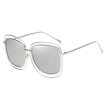 Imagem de Óculos de sol ovais ovais polarizados para mulheres óculos de sol ray meninas óculos de moda espelho vintage retrô óculos de metal, lasca de mercúrio C05, embalagem A