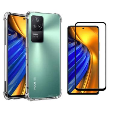 Imagem de Capa Capinha Anti Impacto e Película de Vidro Temperado 3D Para Poco F4 - (Hard Glass Store)