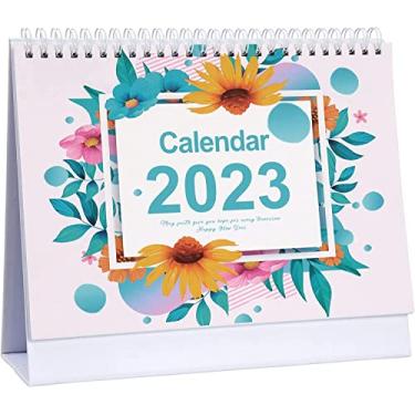 Imagem de Calendário de mesa 2023, calendário mensal de mesa, calendário de flip permanente com papel grosso, calendário de calendário de papel grosso para escritório e uso doméstico (Estilo-C)