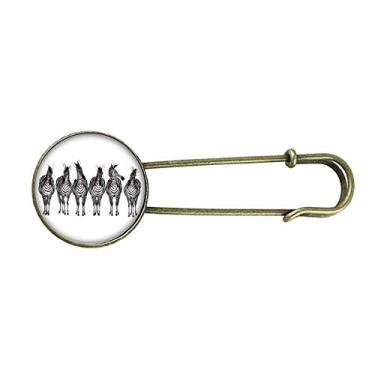 Imagem de Broche de metal retrô de diferentes ação Pinto Animal