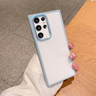 Imagem de Capa de anel de metal com lente translúcida para Samsung Galaxy S22 S22Ultra S22Plus à prova de choque Silicone macio Moldura de doces Capa traseira fosca, DG, para S22