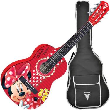 Imagem de Violão Acústico Infantil Phx Vid-Mn1 Disney Minnie + Bag