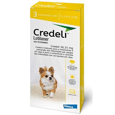 Imagem de Antipulgas e Carrapatos Elanco Credeli para Cães de 1,3 a 2,5 Kg