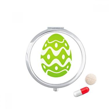 Imagem de Porta-comprimidos com design de ovos de páscoa, formato cultural, estojo de armazenamento de remédios