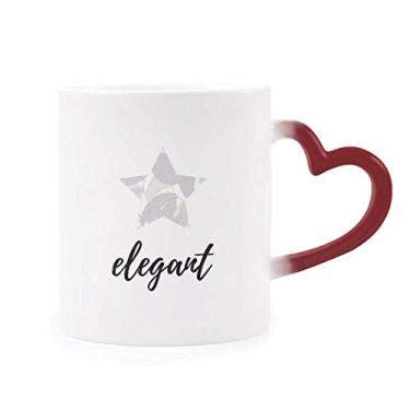 Imagem de Caneca sensível ao calor de plantas com desenho de cor clara Caneca vermelha que muda de cor