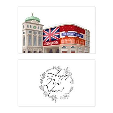 Imagem de Britain UK London Architecture Painting New Year Festival Greeting Card Bless Message Gift