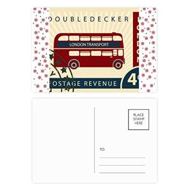 Imagem de Carimbo London Doubledecker Inglaterra Grã-Bretanha, Reino Unido, Natal, Celebração, Cartão Postal Bênção