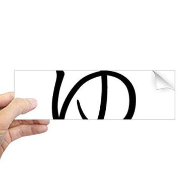 Imagem de DIYthinker Adesivo de para-choque retangular YU japonês Hiragana para janela notebook