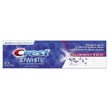 Imagem de Crest 3D White, creme dental branqueador branco glamoroso, 116 g