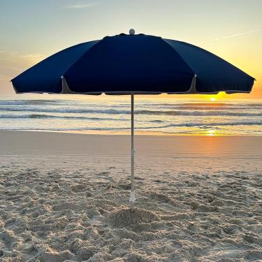 Imagem de Guarda-Sol Zaka Alumínio 2.5 metros Marinho Grande Reforçado