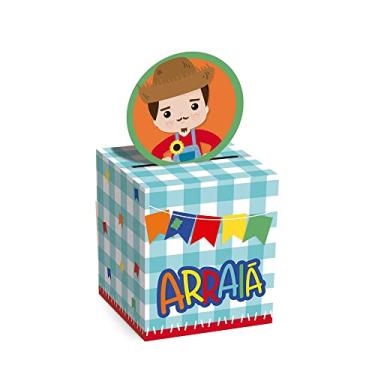 Imagem de Lembrancinha divertida tema Festa Junina Menino 9cmx9cm 10un