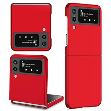 Imagem de Para Samsung Z Flip 4 3 2 Capa Untra Thin Anti-Fingerprint Hard Cover Case para Z Flip Phones,red,para Galaxy Z Flip 2