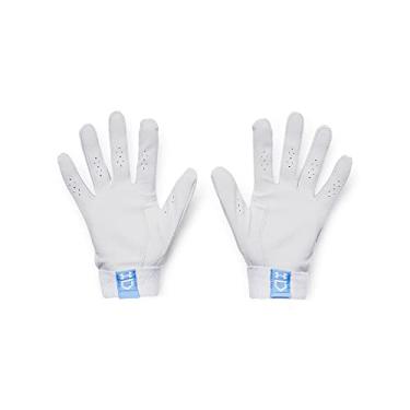 Imagem de Under Armour Women's Standard Radar Softball Gloves, (103) White/Carolina Blue/White, Large