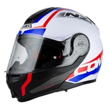 Imagem de Capacete Nzi Combi 2 Shock Branco/Vermelho/Azul 60