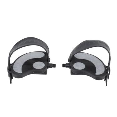 Imagem de Pedais de Bicicleta Ergométrica Com Alças,Clipes de Pedais de Bicicleta Ergométrica Ajustáveis ​​universais paraBicicleta Peloton,Bicicleta Giratória,Bicicleta de Exercício Interna