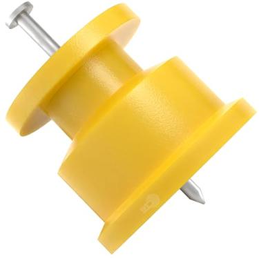 Imagem de Isolador Roldana Cerca Elétrica Amarelo - 100 Unidades - 30x30