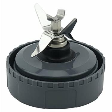 Imagem de HMHAMA Lâmina de reposição para liquidificador de 6 barbatanas adequada para Ninja BL660 BL663 BL663CO BL665Q BL740 Peças de reposição conjunto de base de lâmina de extrator