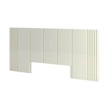 Imagem de Cabeceira Queen 270cm Ripada Off White - Dalla Costa