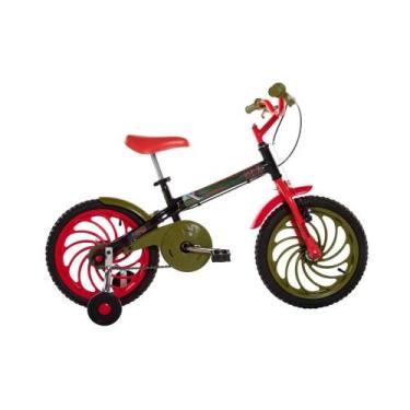 Imagem de Bicicleta Power Rex Aro 16 Preto Infantil 2022  - Caloi