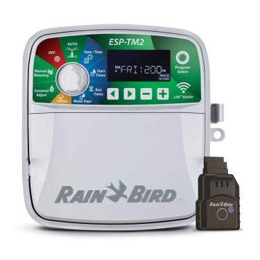 Imagem de Rain-Bird ESP-TM2 Caixa de controle de zona WiFi para irrigação interna externa e conexão Lnk WiFi Módulo de atualização de smartphone sem fio sistema de irrigação (6 zonas)