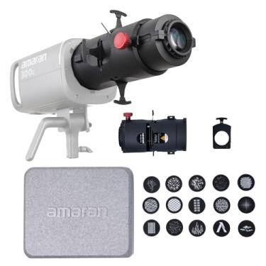 Imagem de Kit de gobos de lente Amaran Spotlight SE 36 °, modificador de lente de projeção Aputure Compatível com Amaran 300C Amaran 150C Amaran 200X S Amaran 60X S Aputure 300X e etc