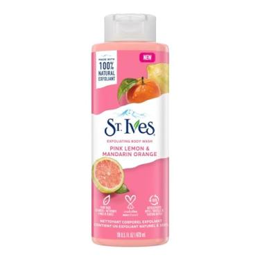 Imagem de St. Ives Exfoliating Body Wash - Pink Lemon Body Wash for Women with Mandarin Orange, Citrus Body Wash, Body Soap, or Hand Soap with 100% Natural Exfoliants for Glowing Skin, 16 Oz Ea (Pack of 2)