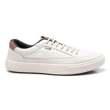 Imagem de Sapatenis Casual Masculino Confortável (44, Branco)