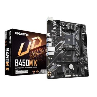 Imagem de Placa Mãe Gigabyte B450M K (AM4/2xDDR4/HDMI/M.2/USB 3.1)