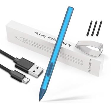 Imagem de Caneta Stylus para Microsoft Surface Pro 9/X/8/7/6/5/4/3, Surface Go/Go2/Go3, Book4/3/2, Surface Laptop/Studio (azul)