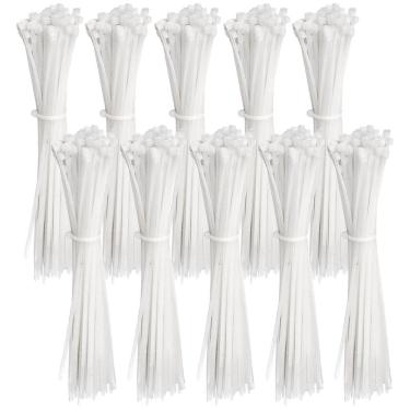 Imagem de Abraçadeira Nylon Enforca Gato 3,6X250Mm Branco Com 1000 Un